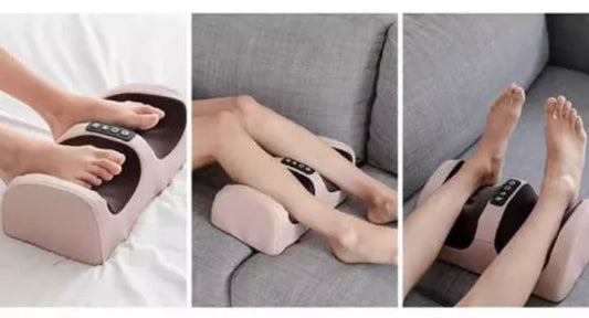 "Electric Foot Massager with heat for relaxing and soothing tired feet.