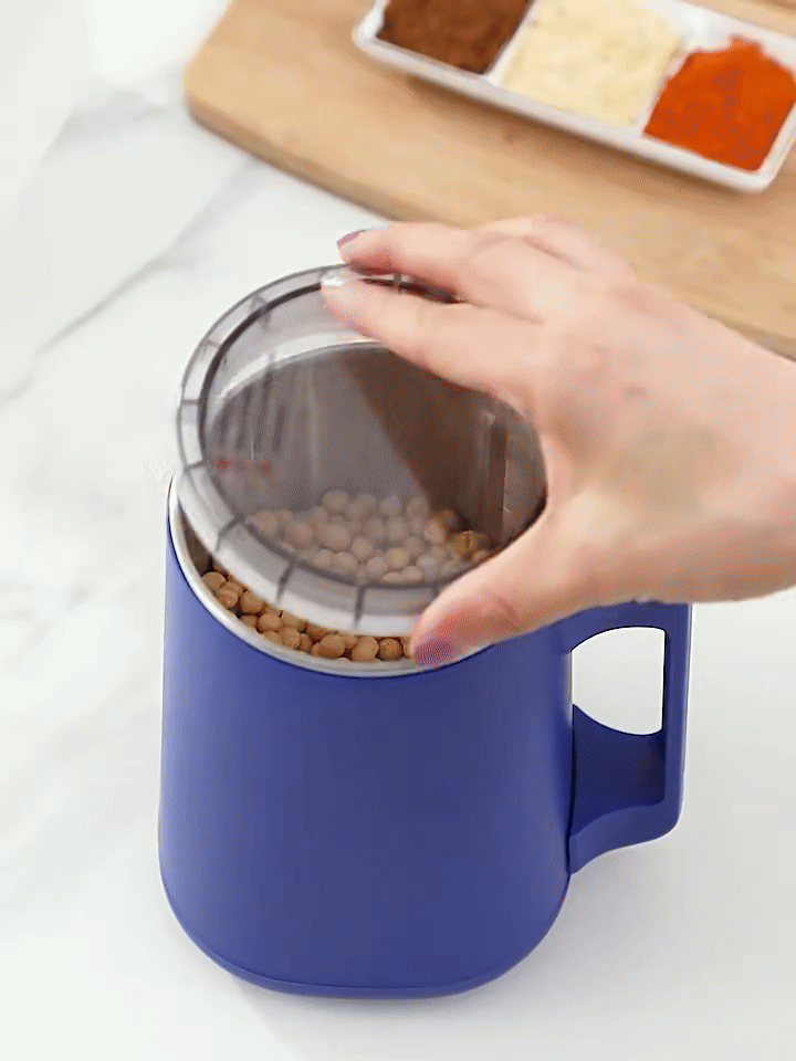Portable electric grinder for travel and home