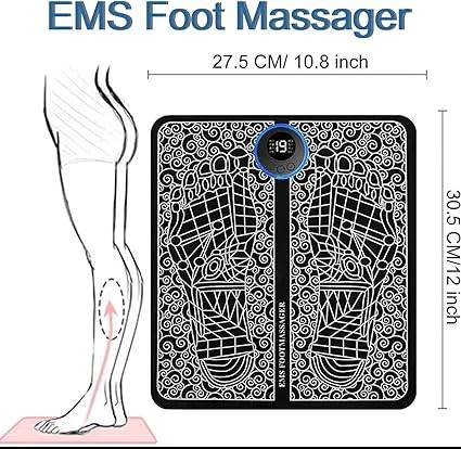 EMS Foot Massager Mat – Relieve Pain, Improve Circulation & Relax Anywhere