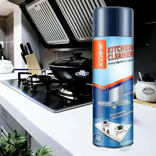 Sparkling clean kitchen surface after using cleaner