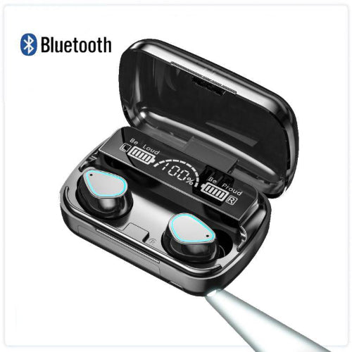 Wireless M30 earbuds with deep bass and noise reduction features
