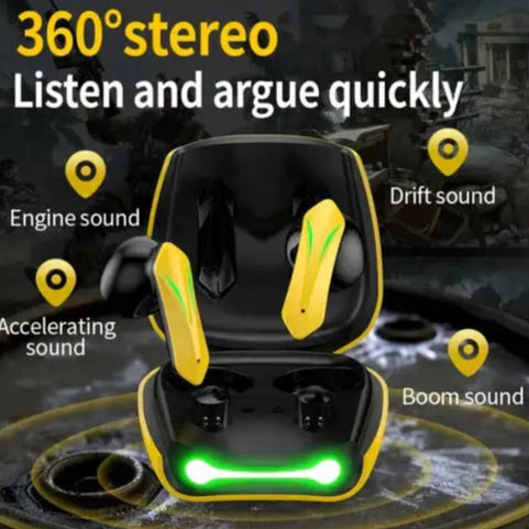 In-ear gaming earphones with built-in mic and ergonomic design