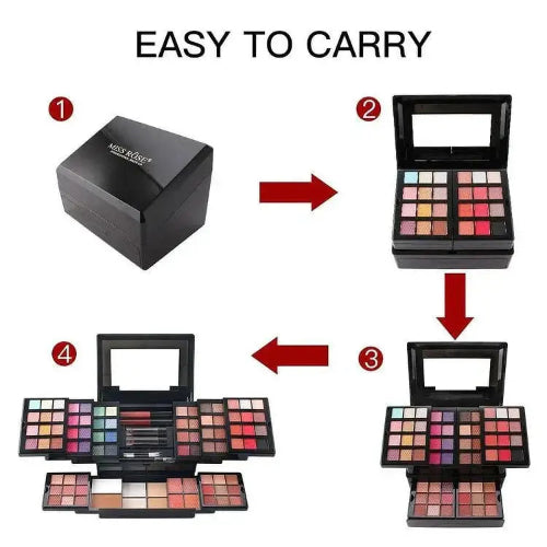 Makeup kit for women with brushes and full beauty essentials