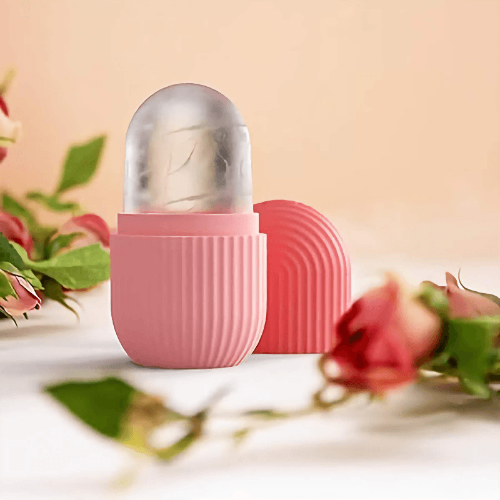 Facial massage with Face Glow Ice Roller