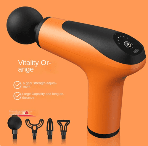 Massage gun with multiple attachments and digital display