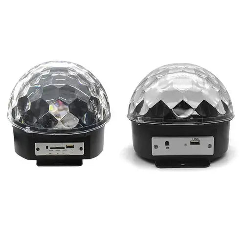 Colorful LED Crystal Magic Ball Light projecting vibrant lights for party decoration
