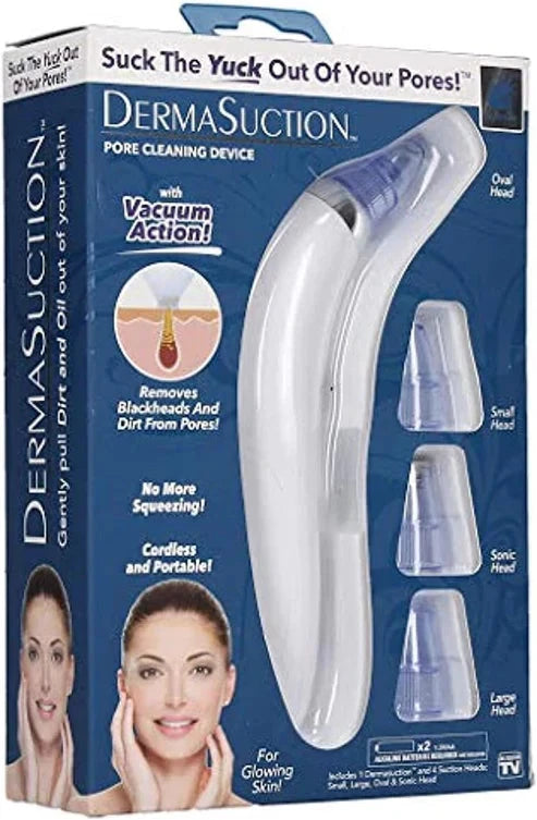Rechargeable facial vacuum cleaner for deep pore cleansing
