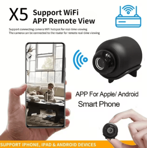 X5 Mini Camera with HD lens and sleek design