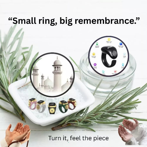 Digital Zikr Ring for Prayer and Islamic Worship