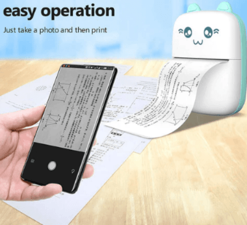 Portable thermal mini printer compact size