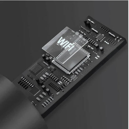Close-up of internal WiFi-enabled HD camera chip from Smart Earwax Remover Kit, showcasing advanced circuit board design for precise ear cleaning.