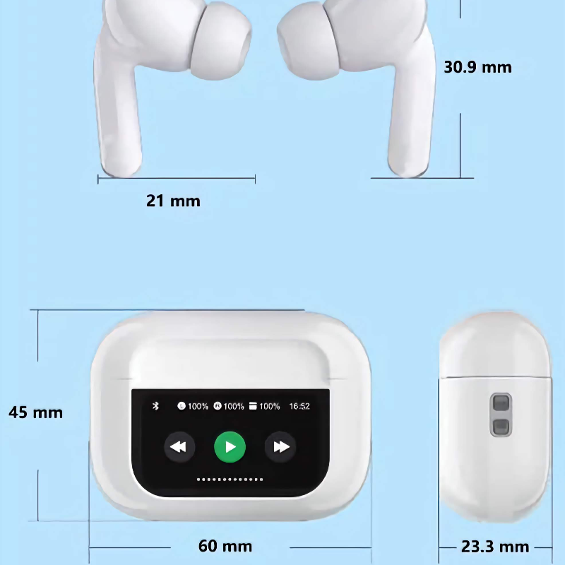 LED Display Earbuds