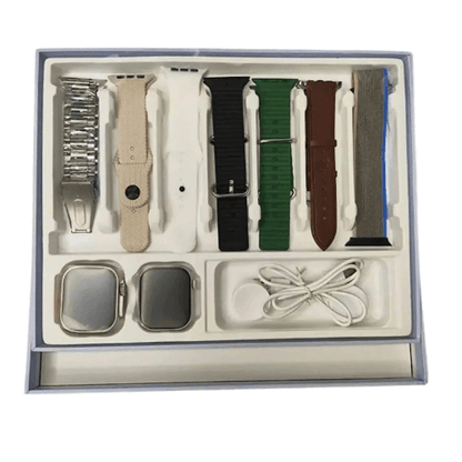Front view of HM23 watch with sleek strap and touch screen