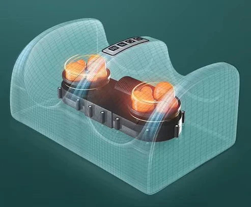 Electric foot massager for circulation improvement and relaxation