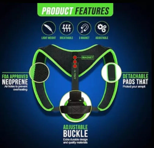 Posture corrector belt for an & woman