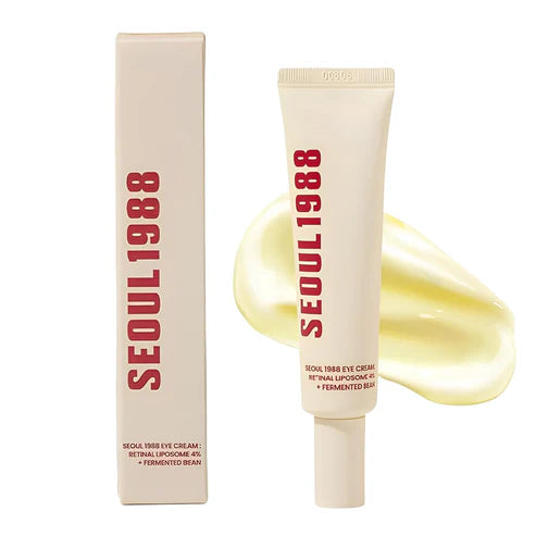 Seoul 1988 eye cream tube and packaging on a white background
