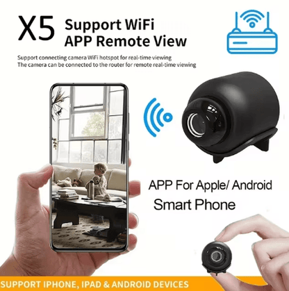 
X5 Mini Camera with HD lens and sleek design